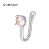 Crystal Nose Cuffs Fake Nose Cuff Non-Piercing Clip-On Nose Ring Nose Ring Cuffs African Nose Cuff