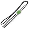 Зеленый кварцевый камень Loop Tie Сделано в Японии Ожерелье Polar Tie Polo Tie Bolo Tie lt-gq