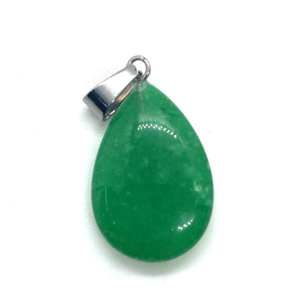 Кулон-капля из опала, камень 17x27 мм, одинарное отверстие, застежка-дыня, аксессуар для ожерелья, для DIY