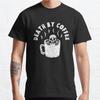 Men Fashion Casual Short Sleeves Death By Coffee Tees Classic Oversized T-shirts