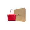Coach Mollie Logo Zip Closure Leather Tote Bag Women tote bags Red CV968-IMUP7