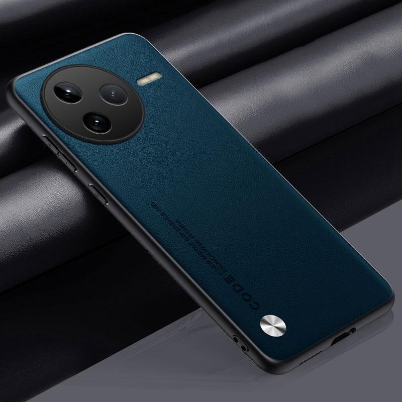 Luxury PU Leather Case For Xiaomi Poco F7 Pro Back Cover Matte Silicone Full Protection Phone Case For PocoF7 Pro F7Pro 5G Coque