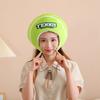 Носимая теннисная крышка, милый головной убор, имитация трехмерного мяча для головы, забавный головной убор для переодевания в теннисный клуб, плюшевая шляпа для косплея