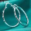 925 Sterling Silver Round Earrings Fashionable Wedding Jewelry