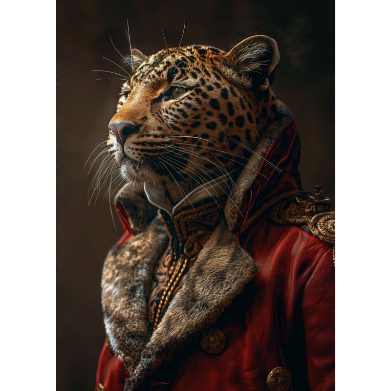 Викторианский стиль Портреты животных Волк Бурый медведь Лиса Фламинго Ретро Постер Холст Живопись Настенное искусство Картины Домашний декор