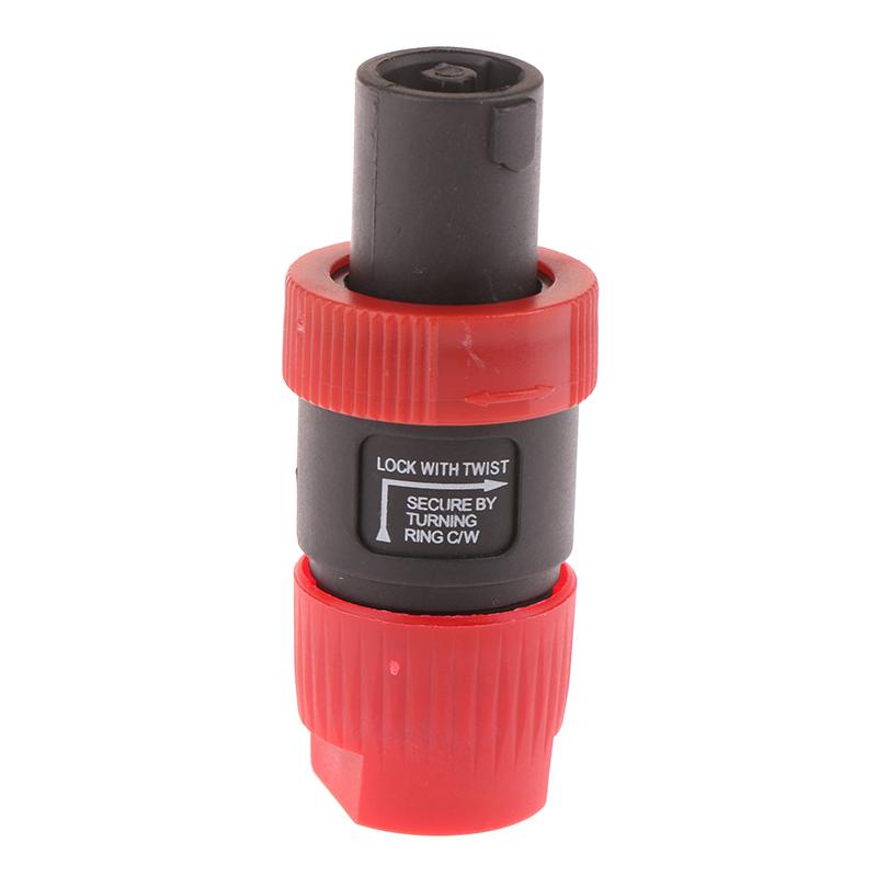 1Pcs Nl4Fc 4Pins Professional Speakon Male Plug Compatible Audio Speaker Audio Amplifier Cable Connector Professional Plug