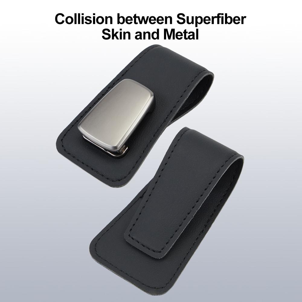 Многофункциональный автомобильный солнцезащитный козырек, зажим для очков, кожаный зажим для очков, держатель для автомобильных солнцезащитных очков, чехол для карт, аксессуары для салона автомобиля