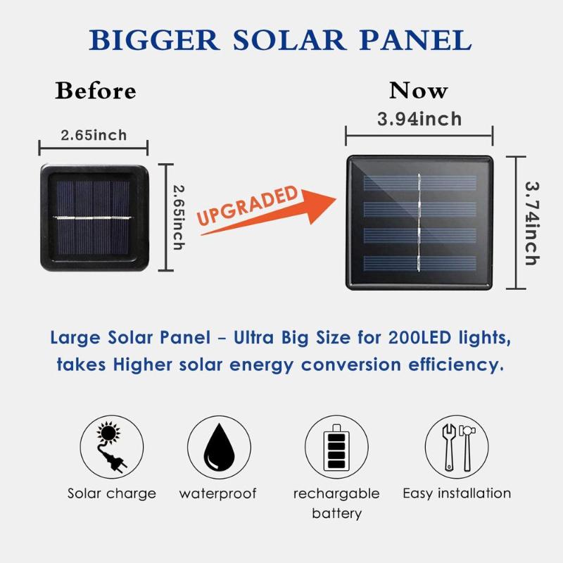 Solar Energy String Fairy Tale Lamp 7m/12m/32m Outdoor Waterproof Garland Solar Energy Lamp Lawn Terrace Garden Party Courtyard Decoration Christmas