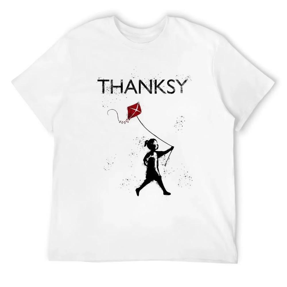 Thanksy Greeting Card For Sale Tshirt Graphic Vintage T-shirt Crewneck Campaign Funny Novelty Home Eur Size