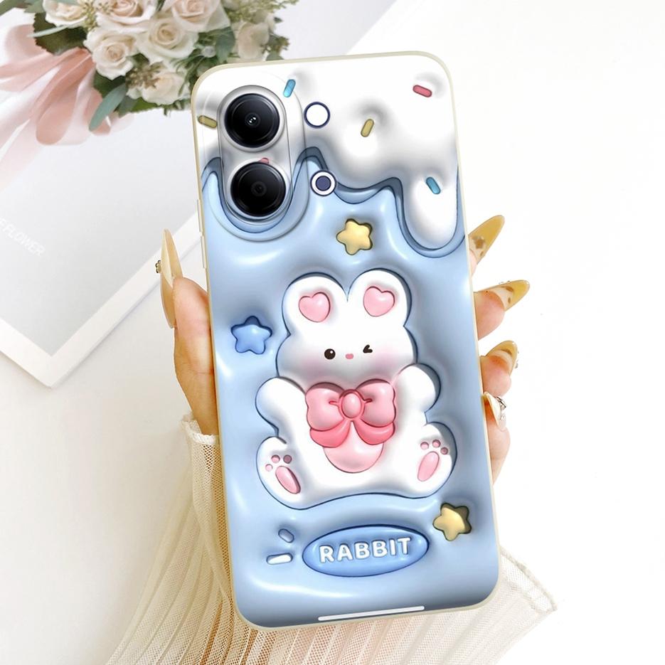 Для Vivo Y05 4G Чехол Милый Собака Панда Мультяшный Чехол Ударопрочный Мягкий ТПУ Чехол для Телефона Для Vivo Y11d Y 05 VivoY05 VivoY11d Fundas Сумки