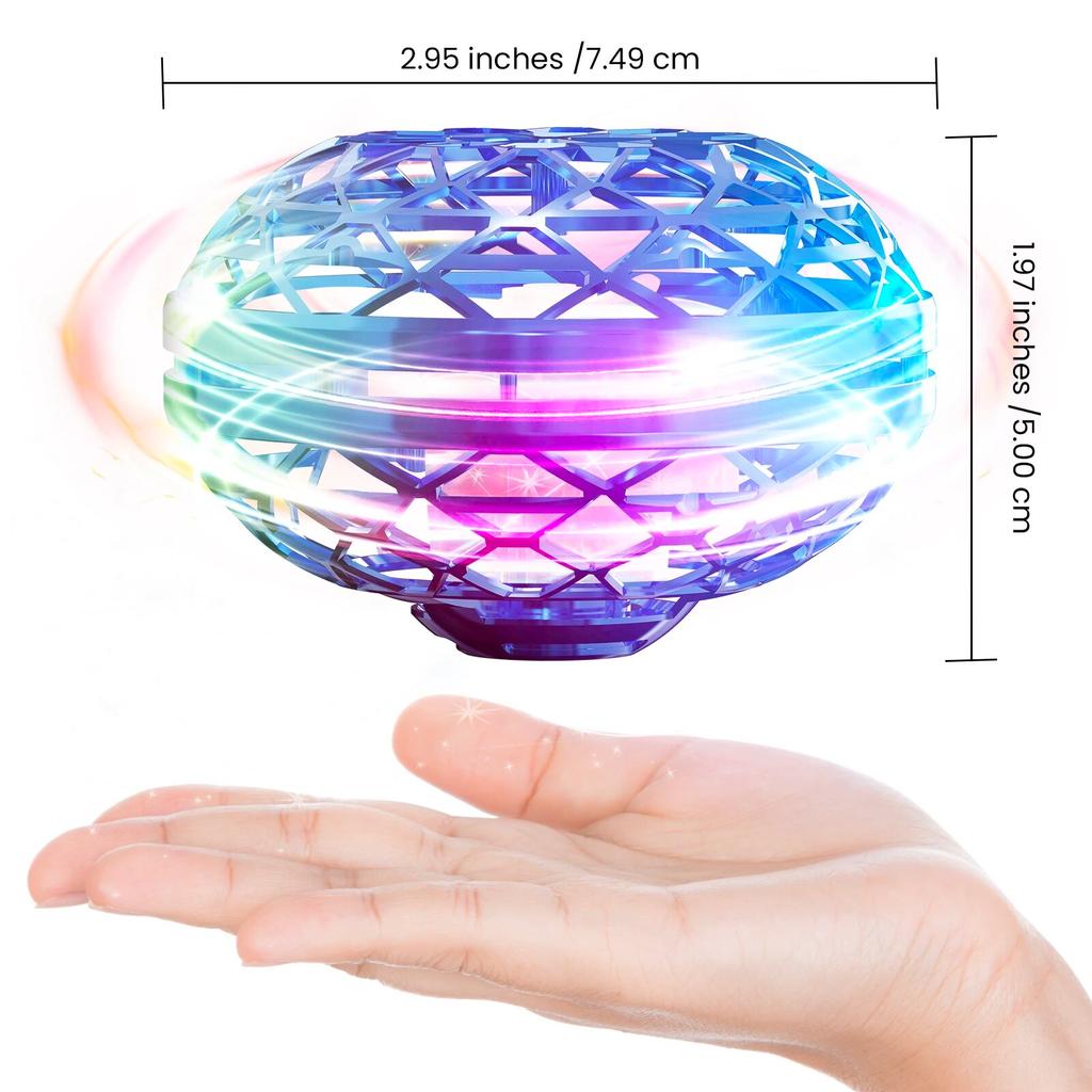 Игрушки с летающими шарами, бумеранг с подсветкой, мини-дрон с ручным управлением для детей, спиннер Galaxy Ball Fly, игрушечные подарки