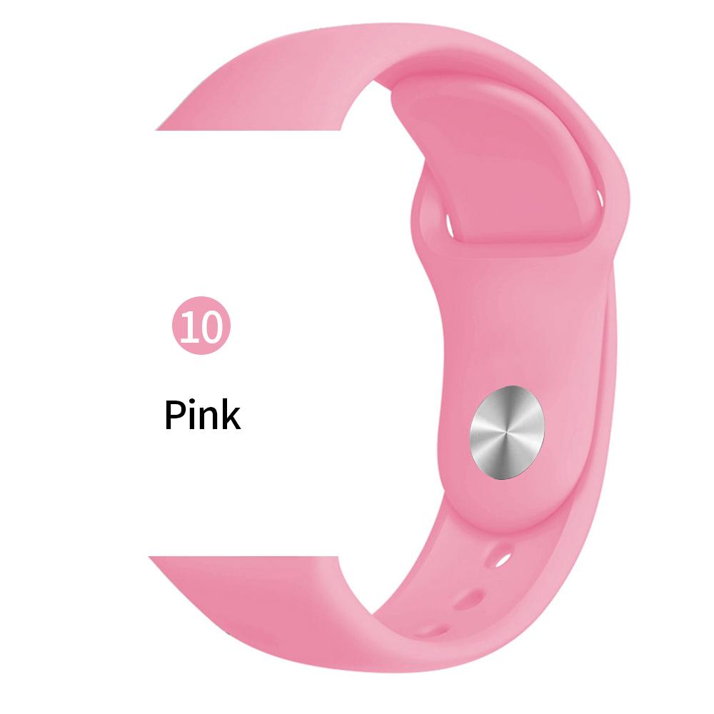 Мягкий спортивный силиконовый ремешок для часов Apple 4 3 2 1 38 мм 42 мм дышащий браслет для Iwatch Series 5 6 SE 40 мм 44 мм ремешок