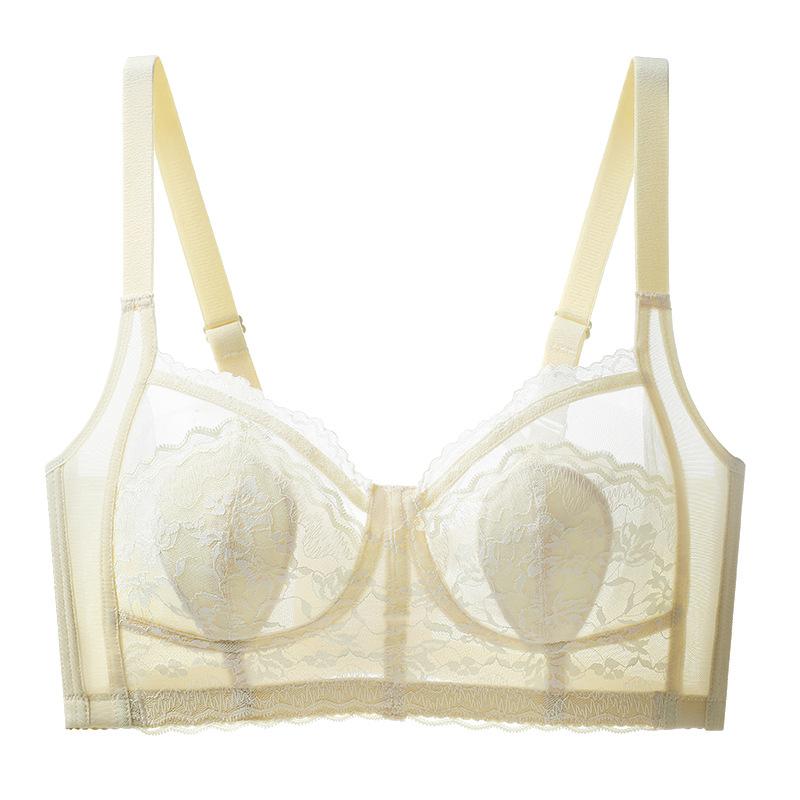 Large breasts show small underwear, women's large size shows thinness, gather thin summer styles, collect secondary breasts, prevent sagging