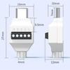 Беспаечный мини-разъем Type C Разъем для кабеля данных USB-C Беспаечный разъем USB для мобильного телефона Ремонт кабеля быстрой зарядки