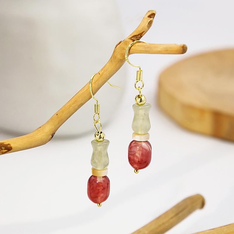 BLINGBAY женские новые серьги с искусственным жемчугом в китайском стиле, серьги с кисточками в форме бабочки в китайском стиле, простые аксессуары Hanfu, ретро-ювелирные изделия