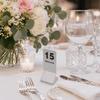 10pcs Stainless Steel Stainless Steel Table Numbers Double Sided Table Number Signs  Catering