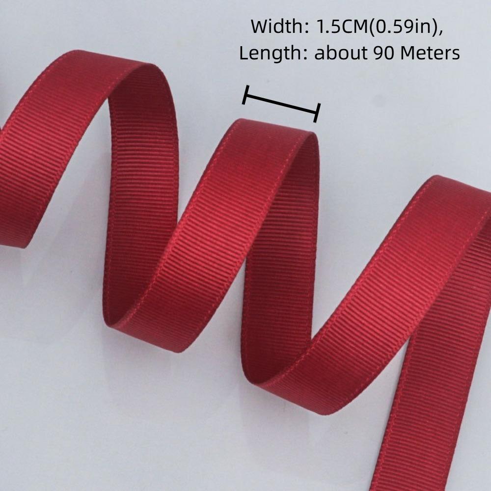 Macaron Color Grosgrain Ribbon Rolls Crafts Bow Silk Satin Ribbons  Wedding Party Decoration