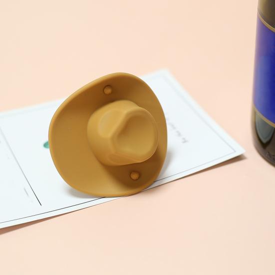 Силиконовая пробка для бутылки вина в форме ковбойской шляпы, экологически чистая, многоразовая, многофункциональная, для герметизации пивных бутылок