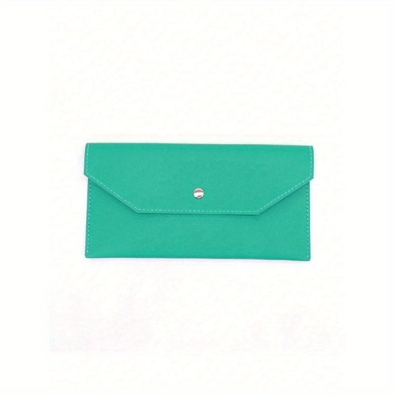 1 шт. женский кошелек Многоразовый кошелек-зажим для денег Конверт для хранения наличных денег и банковских карт со слотом для карт Портативный кожаный кошелек мужской