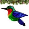 Christmas Birds Ornament Plastic Hummingbird Robin Owl Blue Jay Kingfisher Xmas Tree Hanging Ornaments Memorial Gifts for Bird Lovers