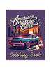 Книга American Muscle Cars Coloring Book : 70 Illustrations of Greatest Cars for All Ages
