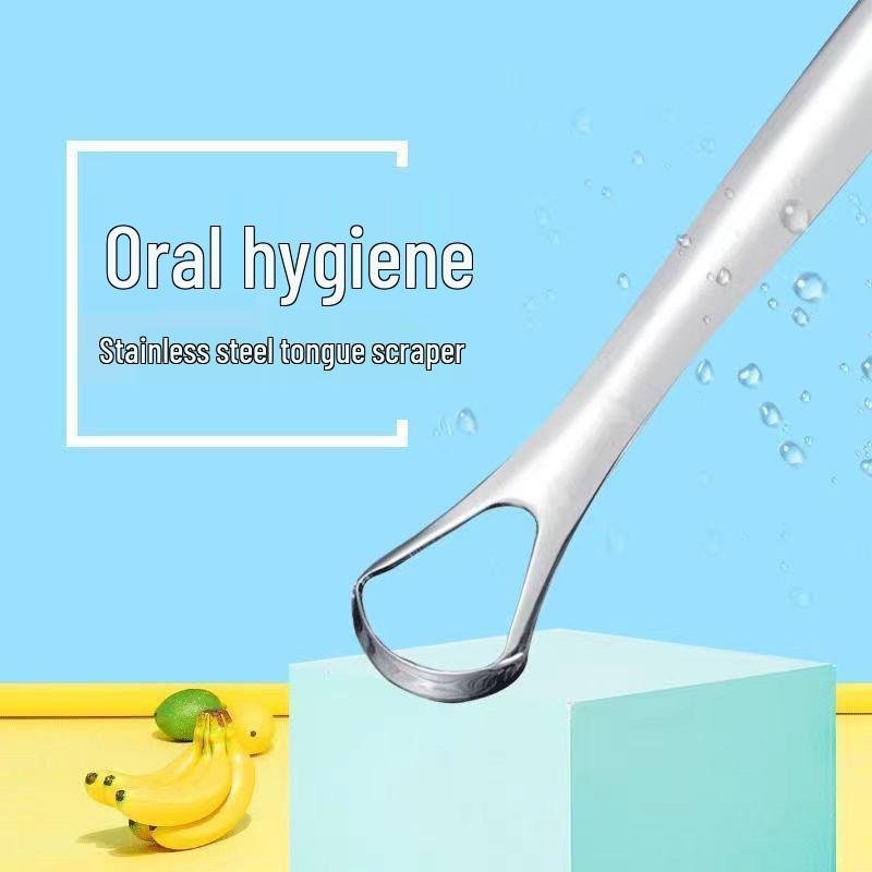 Stainless Steel Tongue Scraper for Fresh Breath and Oral Hygiene