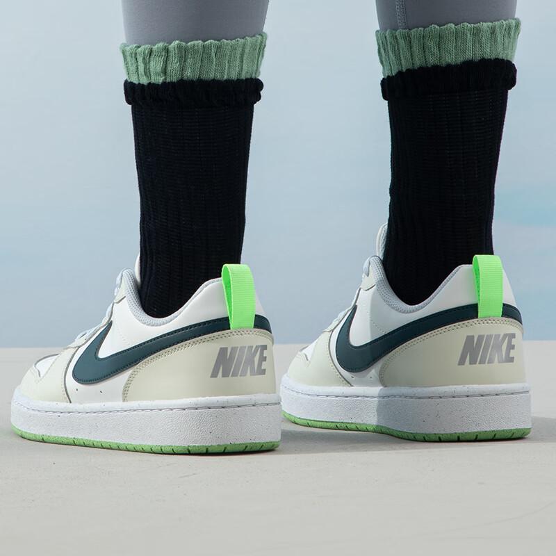 Nike Court Borough Low Recraft GS Coconut Milk Jungle Green Детские кроссовки Кремово-белые Темно-джунгли-зеленые FV8121-131