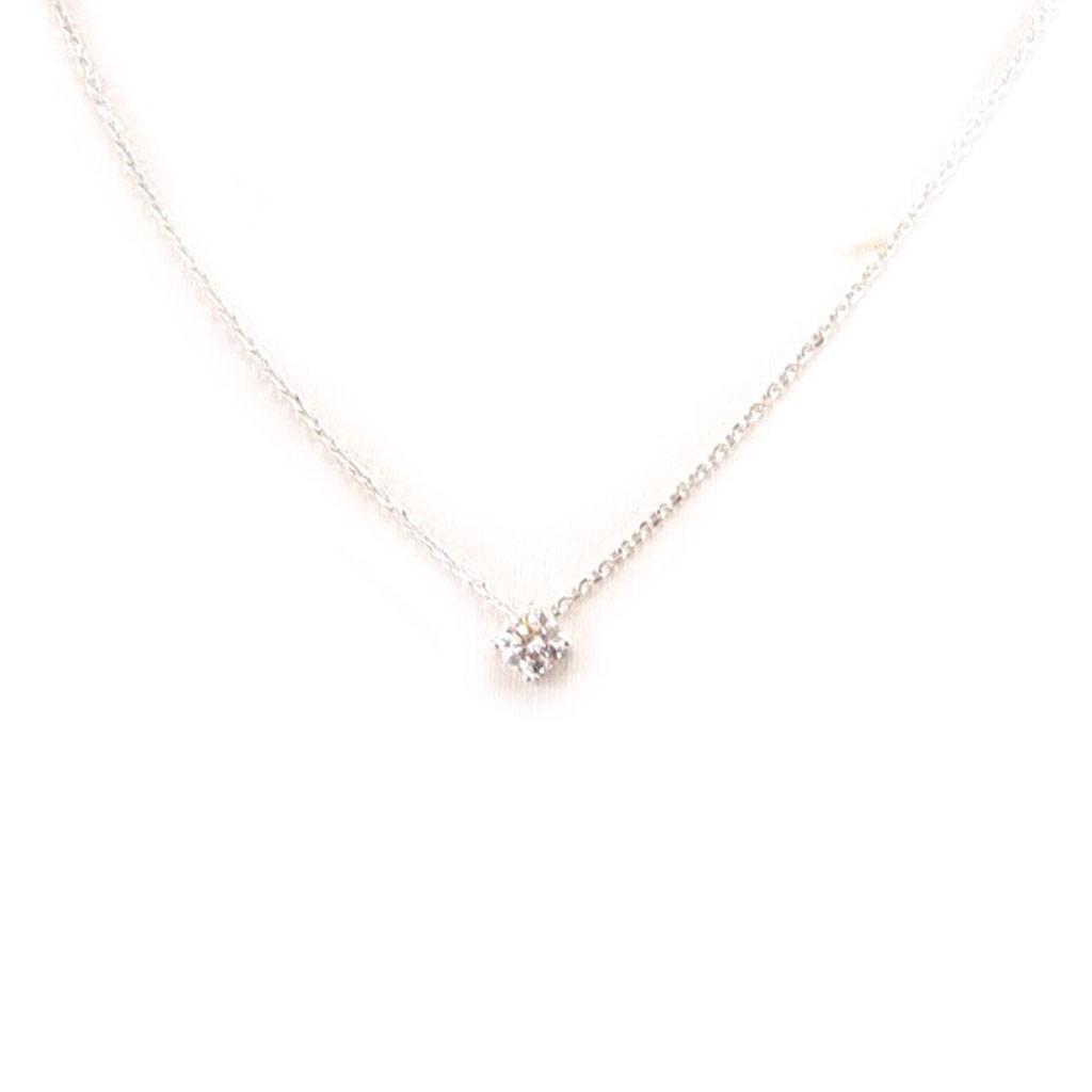 Altesse [L0667] — Белое серебряное колье «Уникальное»