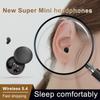 2024 Ultra Mini Invisible Sleep Wireless Earphone Small Earbuds Noise Cancelling Hidden Sport Game Headphones HD HIFI Bass Sound Headset Sliding