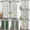 2Pcs/Set Botanical Leaf Curtains Natural Green Ivy Leaves Pattern Drapes Bedroom Living Room Decor Polyester Blackout Curtains
