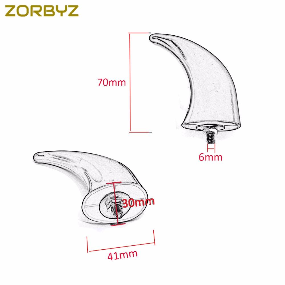 ZORBYZ Хромированные Декоративные Рожки Переднего Крыла Для Мотоциклов Harley Honda Ymaha suzuki Kawasaki