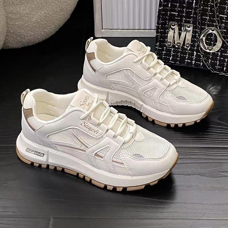 Autumn New Women's Shoes Are Fashionable, Breathable and Lightweight Thick-soled Students Running Sports and Leisure Shoes