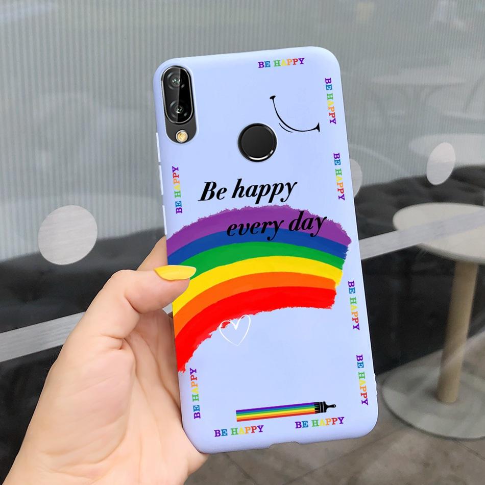 Чехол для Huawei P20 Lite Nova 3e ANE-LX1 ANE-LX2 Милый Мультяшный Конфетный Цвет Силиконовые Чехлы для Телефона Для Huawei P20lite Мягкая TPU Обложка