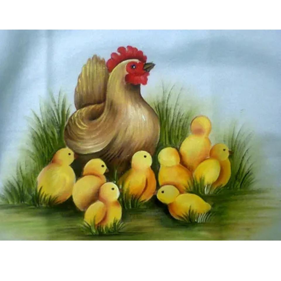 Алмазная картина курица полный круг квадрат 5DDIY алмазная вышивка животное крест вышивка набор мозаичное искусство украшение дома