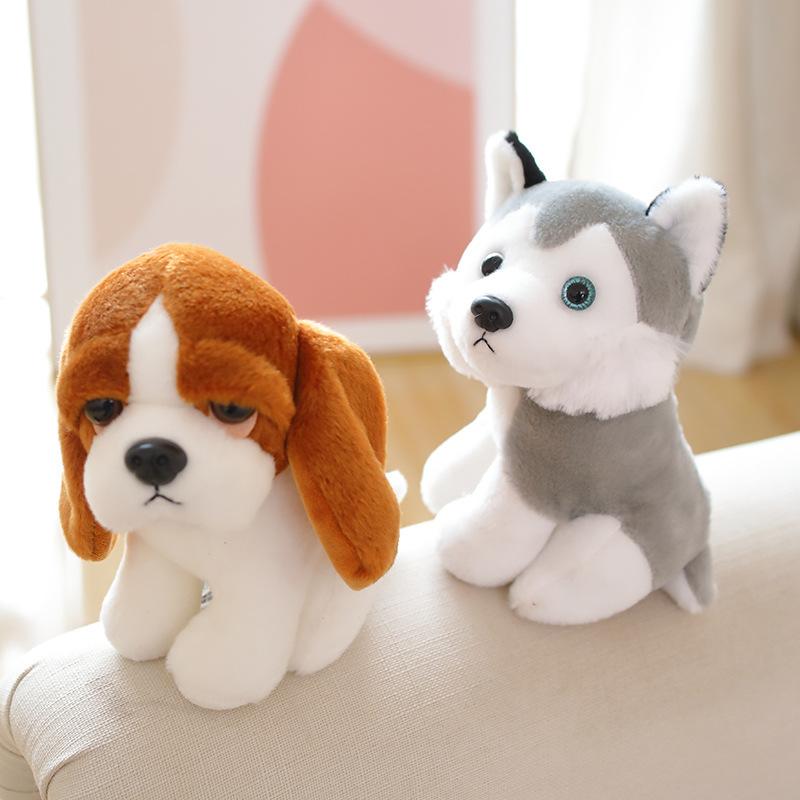 18cm Cute Simulation of Many Kinds of Dog Plush Toys Delicate Small Kawaii Husky Dolls for Pet Gifts Shiba Inu Chihuahua