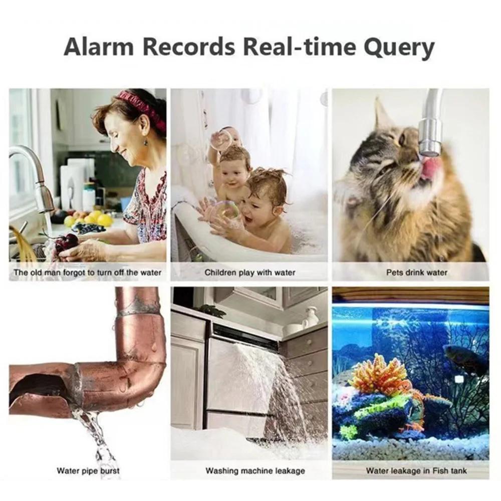 Tuya Zigbee Water Leakage Sensor Flood Leak Alarm Detector Smart Home Security Protection System Smart App Remote Control Alexa