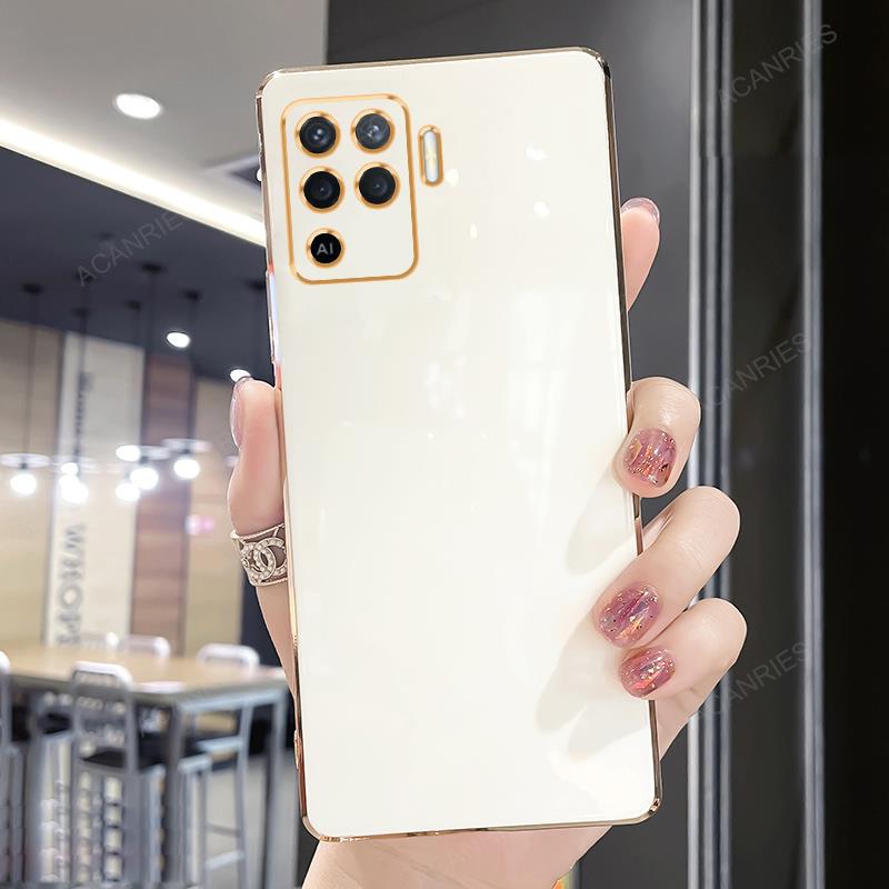 Reno5 Reno6 Роскошный чехол-держатель с покрытием для Oppo Reno 5 6 Lite 10 Pro 7 8 9 4g Reno10 Подставка Силиконовая задняя крышка Reno7 5lite