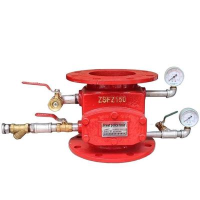 Влажный пожарный клапан с фланцем Linpan DN150