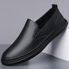 New Shoes for Men Genuine Leather Casual Shoes Comfortable Soft Sole Flat Leisure Shoes Cow Leather Slip-on Loafers
