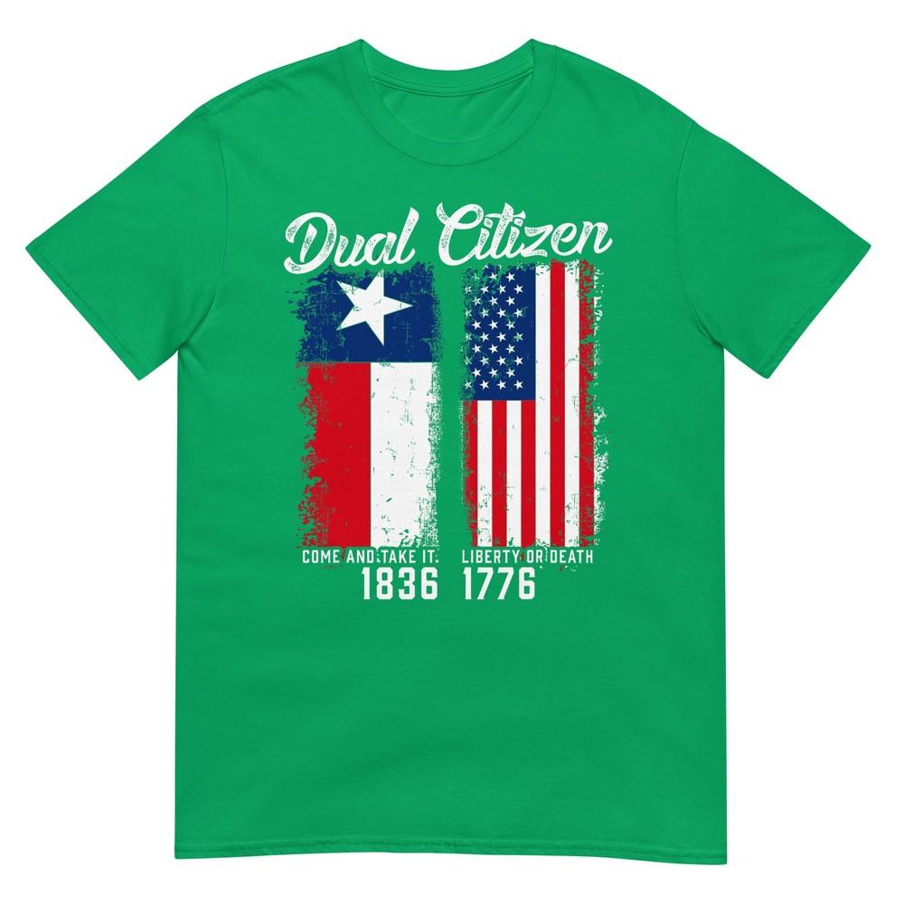 True Texan Dual Citizen Love Texas And America TShirt Small