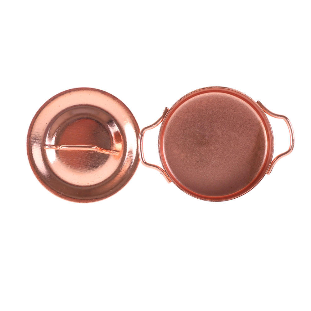 1/12 Кукольный домик Миниатюрная кухня Медный горшок с крышкой