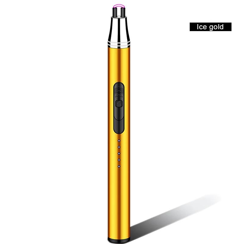 Электрические дуговые зажигалки Металлическая кухонная зажигалка Газовая плита Ветрозащитная зажигалка Свеча Уличная USB перезаряжаемая плазменная электронная зажигалка