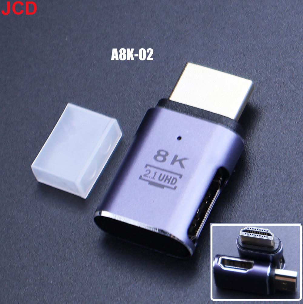 Совместимый с HDMI адаптер 90 270 градусов Прямоугольный конвертер «папа-мама» 8K HD Разъем Mini / Micro HDMI-совместимый удлинитель
