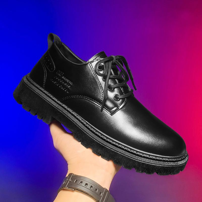 Весенние ботинки Martin в британском стиле, деловые, свадебные, для жениха, кожаные туфли, мужские, дышащие, повседневные, маленькие кожаные туфли