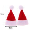 2 шт. кукольный домик миниатюрный рождественская шапка Санта-Клауса кукла красная шапка рождественский домашний декор