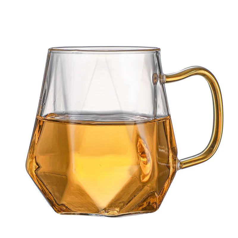 1,5 л цветной стеклянный чайник Diamond Glass, домашний графин для воды, термостойкий чайник, кувшин для горячей и холодной воды, кофейник