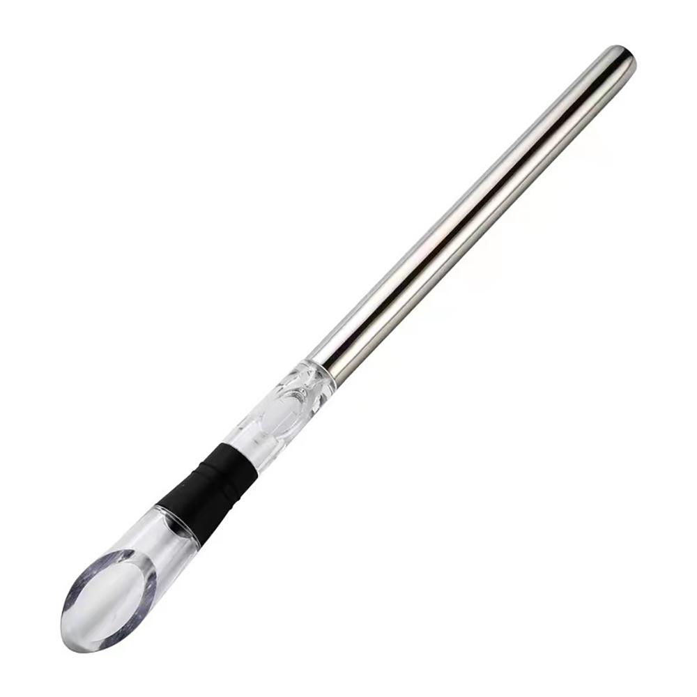 Wine Chiller, 3-in-1 Stainless Steel Wine Bottle Cooler Stick, Wine Cooling Stick, Wine Chilling Rod with Aerator and Pourer