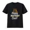 С Днем Рождения Папа Папочка Отец BDay Футболка винтажная Стиранная Унисекс Топ Для Повседневной Носки Дышащий Слегка Универсальный