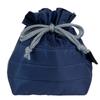 Padou [Ecorip] Ecorip Cooler Rice Ball Drawstring Bag (Navy) Water-Repellent, Lightweight, Washable, Made with Recycled Fiber, Foldable, Insulated