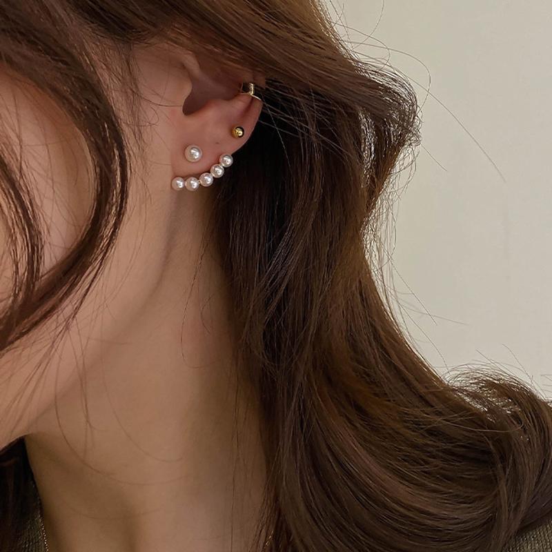 Trend Simulation Pearl Long Earrings Romantic Cute Simple Personality Female Wedding Fashion Korean Jewelry Pendant Earrings
